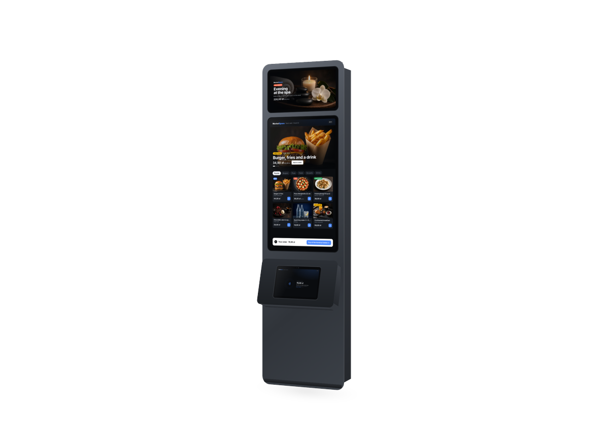 Visualización: MarketSpace Kiosk en el vestíbulo