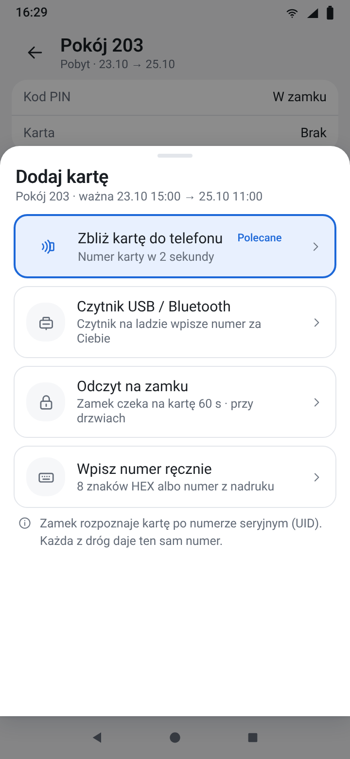 Add card: four ways