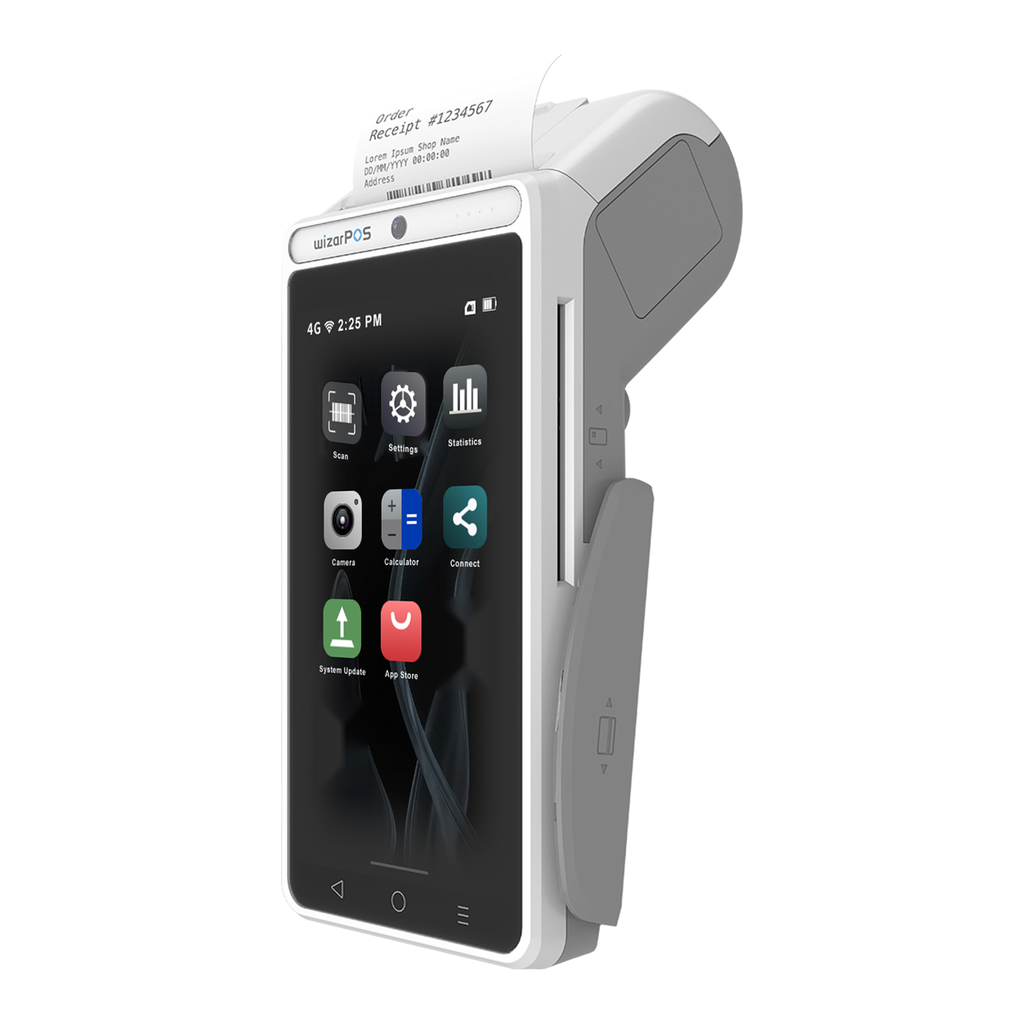 Terminal portátil WizarPOS Q2Premium con impresora