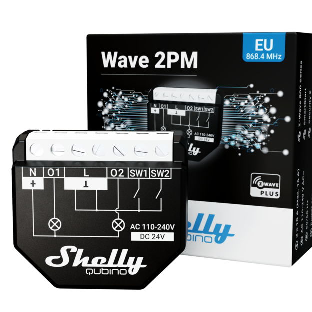 Shelly Qubino Wave 2PM Relay